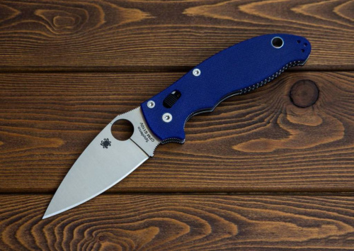 Складной нож Spyderco Manix 2 Blue 101GPDBL2 фото 14