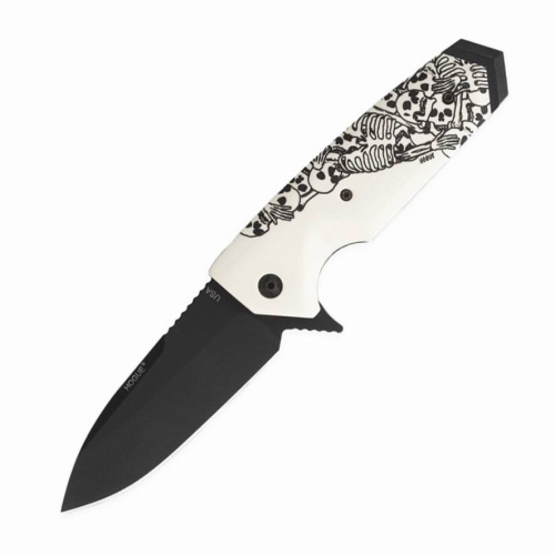 3810 Hogue EX-02 Spear Point Skulls & Bones
