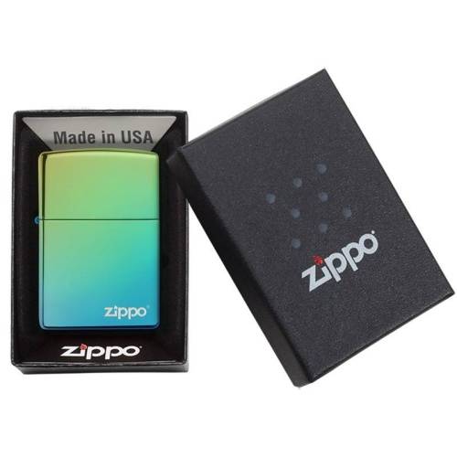 499 ZIPPO ЗажигалкаLogo Classic с покрытием High Polish Teal фото 3