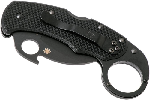 96 Spyderco Складной нож керамбит Karahawk All Black - Spyderco 170GBBKP фото 3 96 Spyderco Складной нож керамбит Karahawk All Black - Spyderco 170GBBKP фото 3