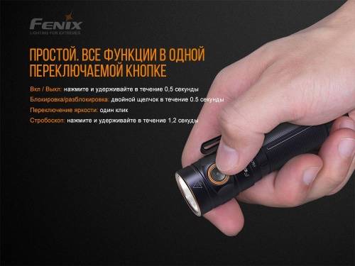 375 Fenix Фонарь E25 Cree XP-E2 фото 7