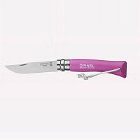 Складной нож Opinel Opinel Trekking №7 VRI Colored Tradition Fuchsia с темляком