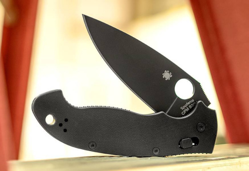 98 Spyderco Manix 2 XL Black - 95GPBBK2 фото 18