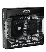 Подарочный набор Jack Daniels®: зажигалка и кожаный чехол ZIPPO 48460