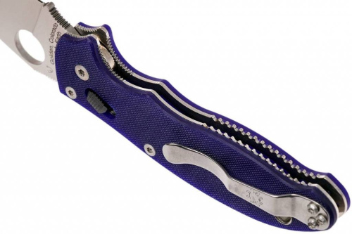Складной нож Spyderco Manix 2 Blue 101GPDBL2 фото 21