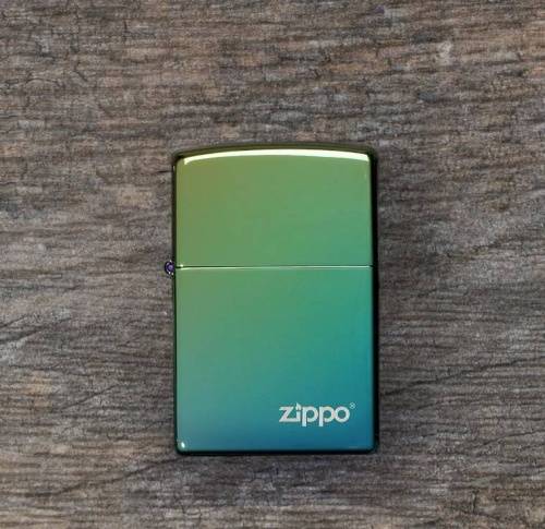 499 ZIPPO ЗажигалкаLogo Classic с покрытием High Polish Teal фото 4