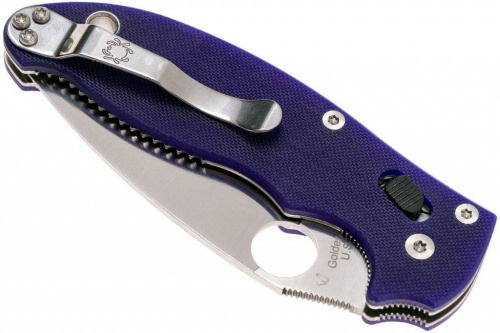 Складной нож Spyderco Manix 2 Blue 101GPDBL2 фото 20